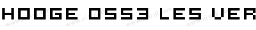 Hooge 0553 LeS versi字体转换